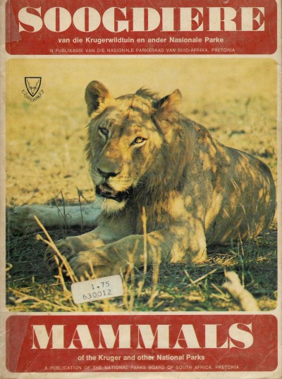Mammals of the Kruger and other National Parks by The National Parks Board