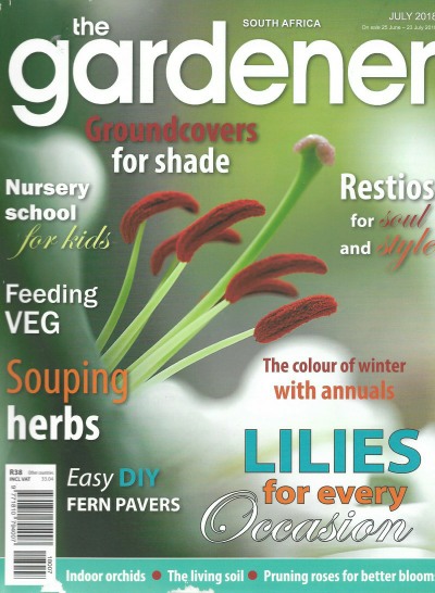 Cover of The Gardener South Africa Magazine - July 2018