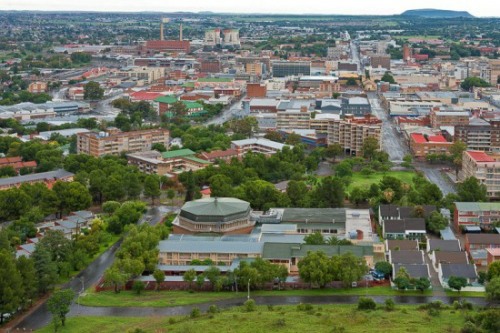 Bloemfontein CBD seen from Naval Hill looking in a southern direction