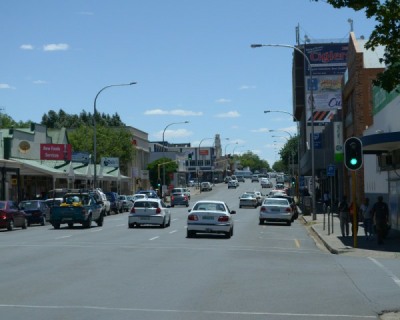 Traffic in the middle of the Free State town of Bethlehem