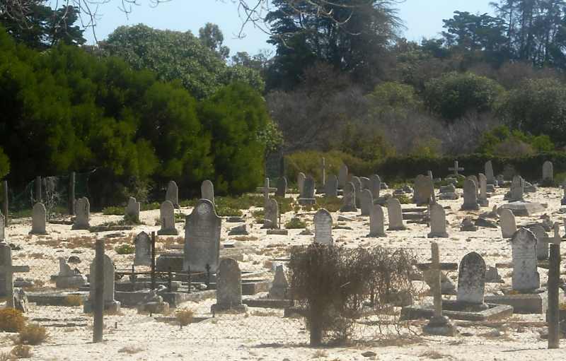 Leper colony graveyard on Robben Island