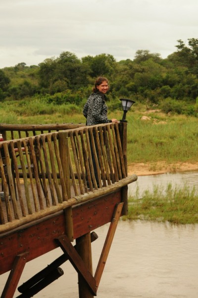 OVerlooking the Sabie River at Skukuza camp in Kruger National Park