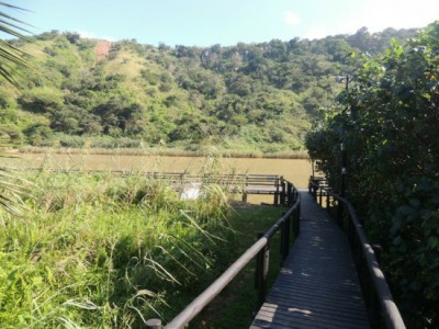 Private jetty in the reserve