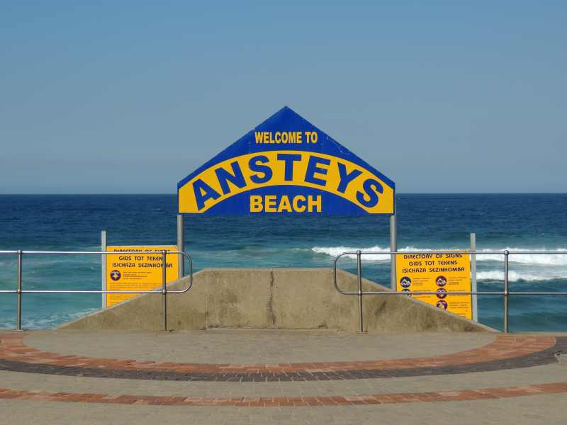 Ansteys Beach is one of the popular Bluff beaches, Durban