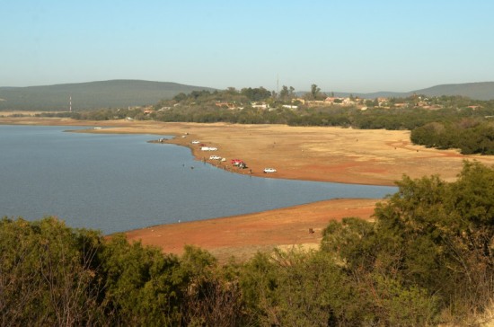 The Olifantsnek Dam is a popular fishing destination