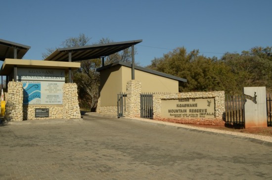 The entrance to Kgaswane Mountain Reserve