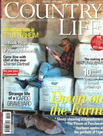 Cover of South African Country Life Magazine - Issue 225 - April 2015