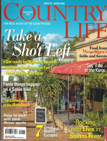 Cover of South African Country Life Magazine - Issue 280 - November 2019