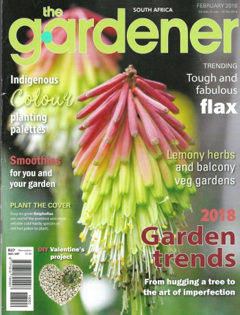 Cover of The Gardener South Africa Magazine - February 2018