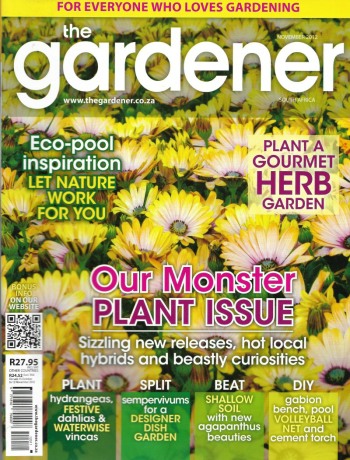 Cover of The Gardener South Africa Magazine - November 2012