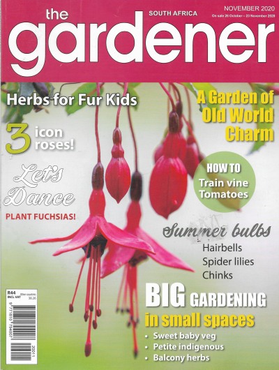 Cover of The Gardener South Africa Magazine - November 2020