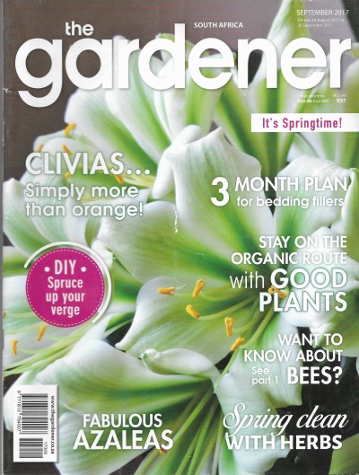 Cover of The Gardener South Africa Magazine - September 2017