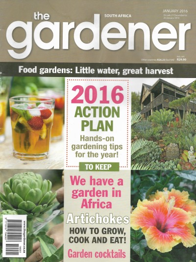 Cover of The Gardener South Africa Magazine - January 2016