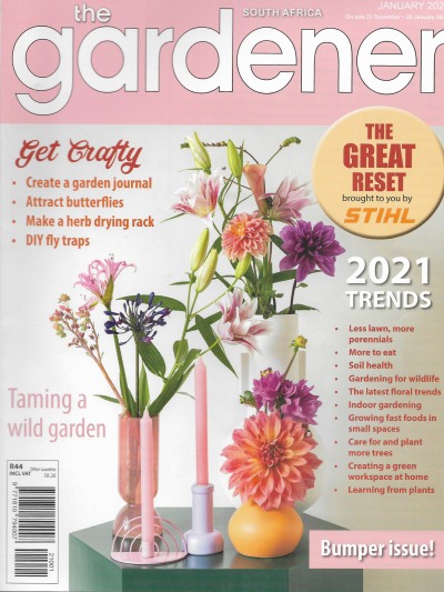 Cover of The Gardener South Africa Magazine - January 2021