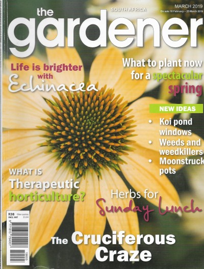 Cover of The Gardener South Africa Magazine - March 2019