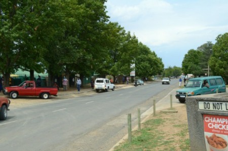 Tree-lined street in Bergville
