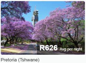 Pretoria has plenty of accommodation options available